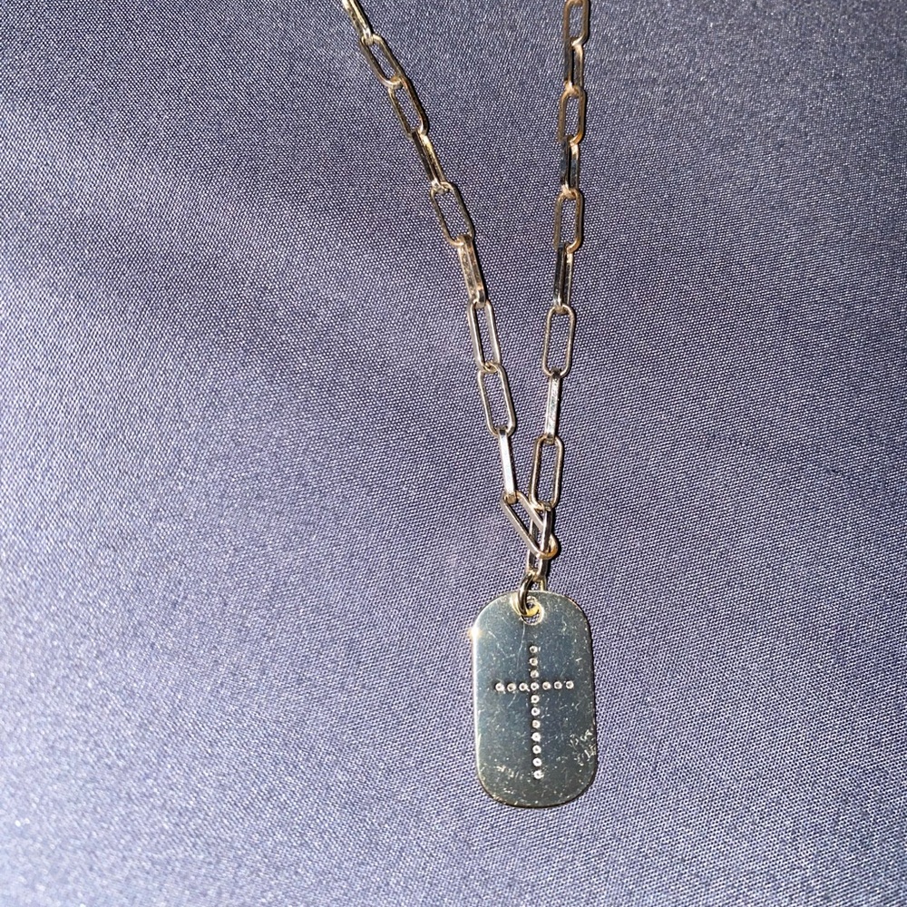 Gold cross necklace
